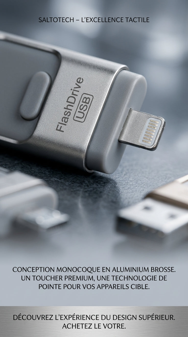 Partagez vos fichiers sur tous vos appareils — Clé USB 3-en-1 OTG