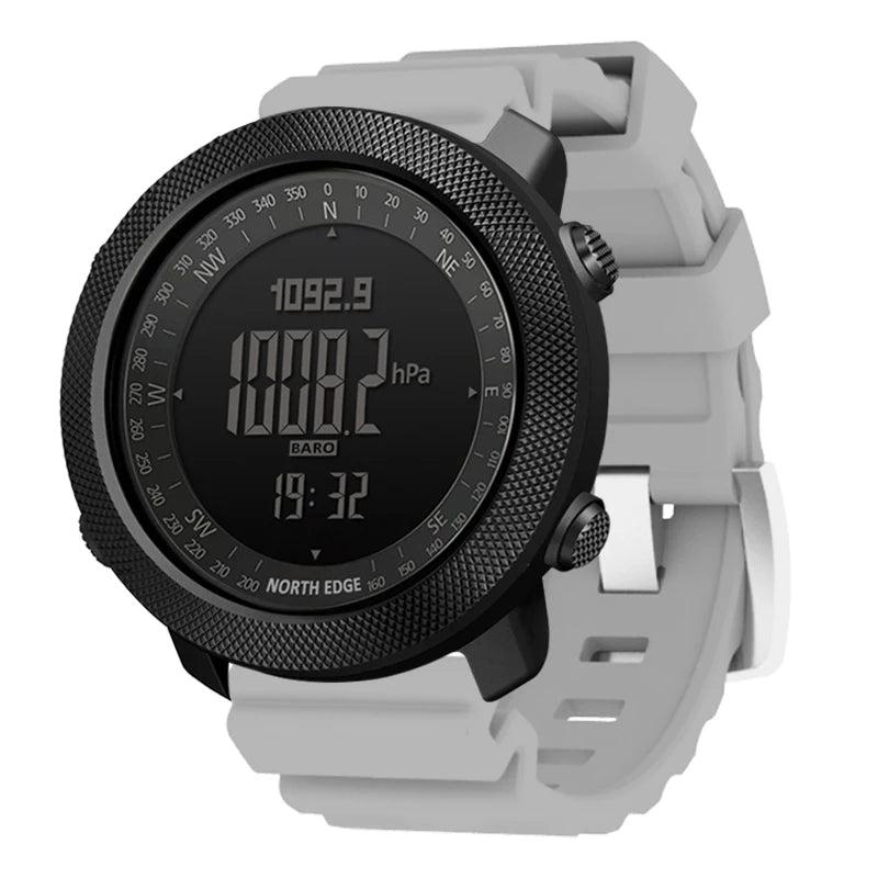 Montre Sport NORTH EDGE - Altimètre, Boussole & Étanche 50m