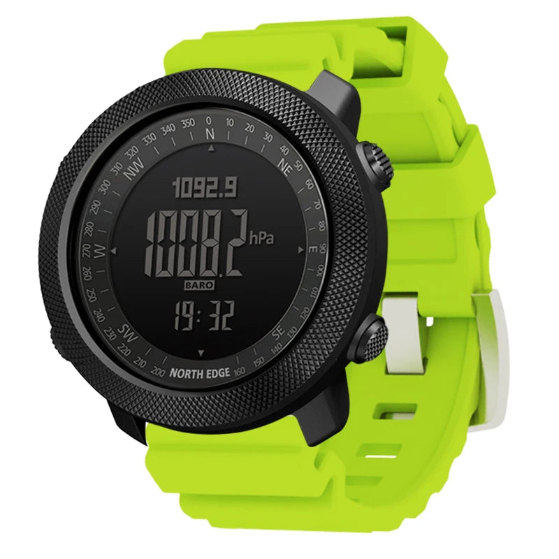 Montre Sport NORTH EDGE - Altimètre, Boussole & Étanche 50m