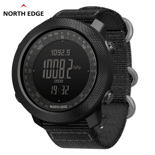 Montre Sport NORTH EDGE - Altimètre, Boussole & Étanche 50m