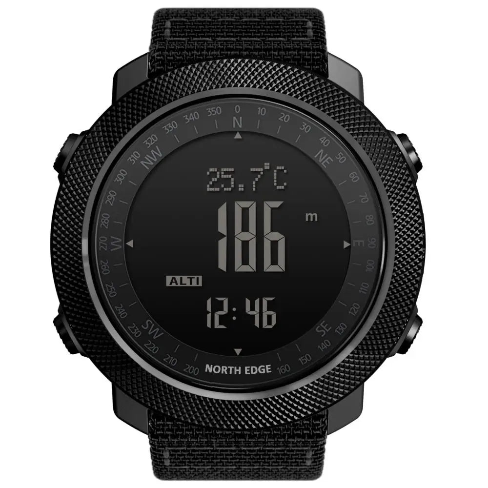 Montre Sport NORTH EDGE - Altimètre, Boussole & Étanche 50m