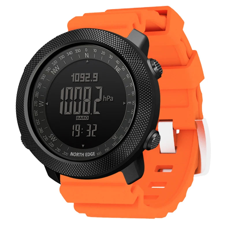 Montre Sport NORTH EDGE - Altimètre, Boussole & Étanche 50m