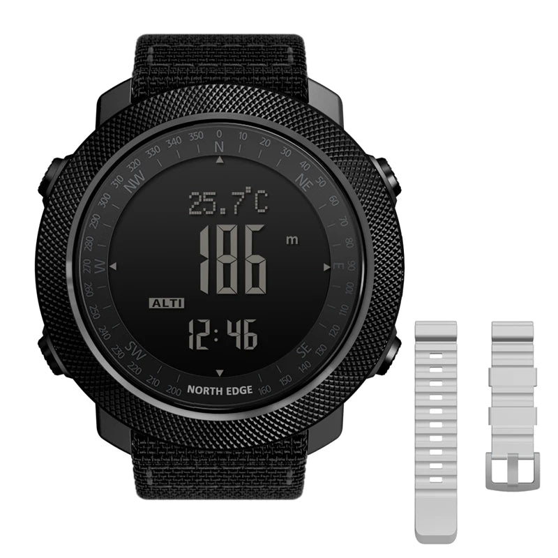 Montre Sport NORTH EDGE - Altimètre, Boussole & Étanche 50m