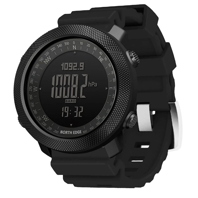 Montre Sport NORTH EDGE - Altimètre, Boussole & Étanche 50m