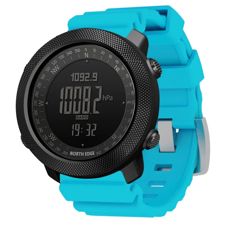 Montre Sport NORTH EDGE - Altimètre, Boussole & Étanche 50m