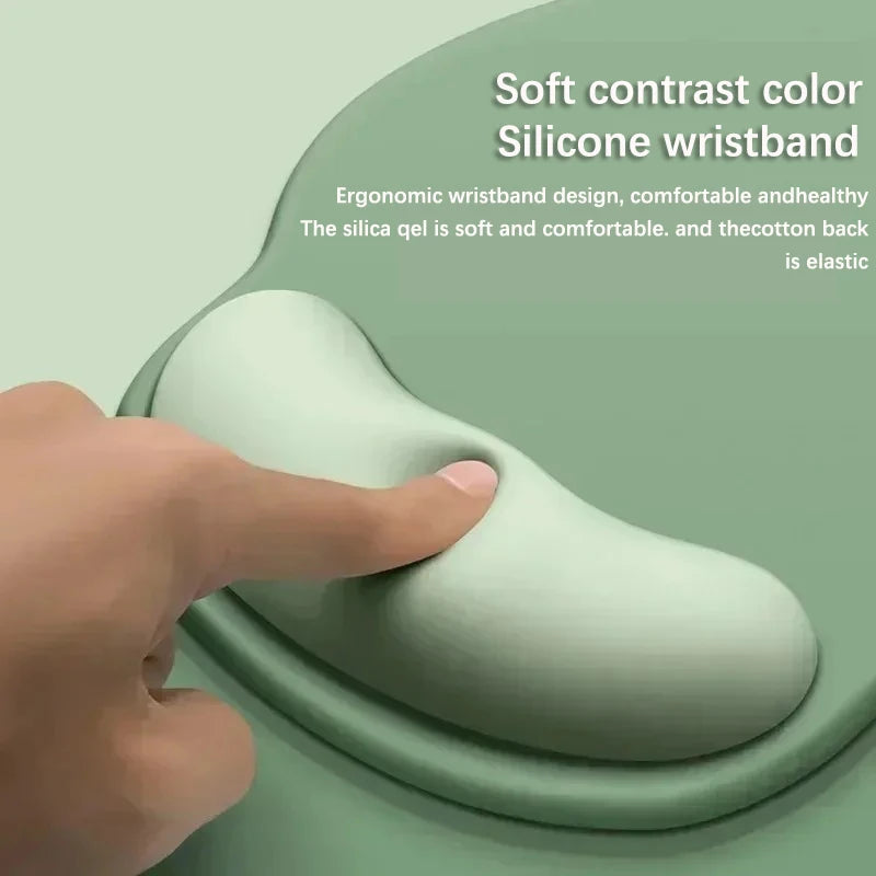 Tapis de Souris Ergonomique en Mousse à Mémoire de Forme — Repose-Poignet Confort