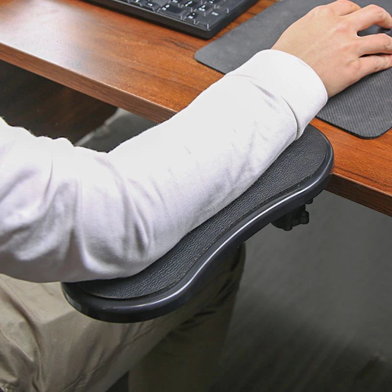 Repose-bras ergonomique réglable pour bureau – Support de poignet pour clavier, extension d'accoudoir et support de souris rotatif