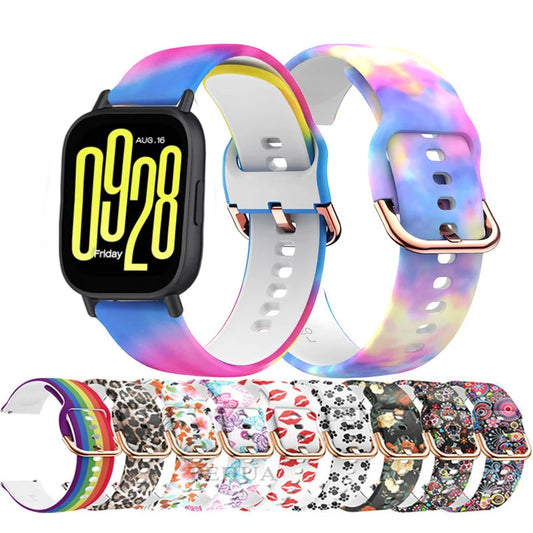 Bracelet Sport Imprimé pour Redmi Watch 5 Lite / Xiaomi Mi Watch 5 Active - 20-22mm