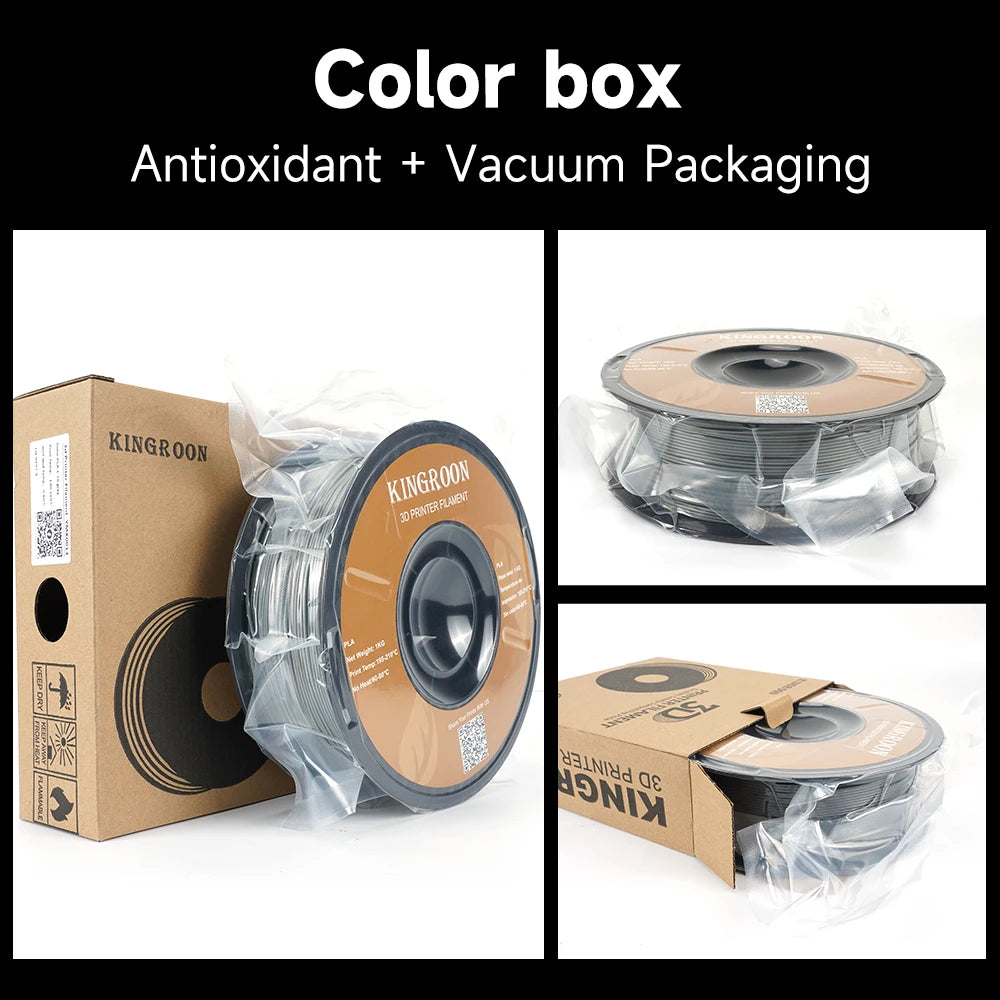 Filament PLA 3D KINGROON 1.75mm - 1kg Précision ±0.03mm Multicolore