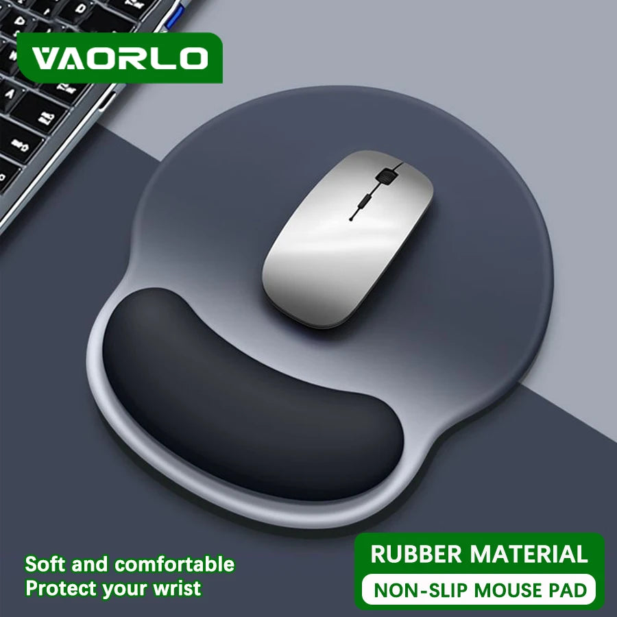 Tapis de Souris Ergonomique en Mousse à Mémoire de Forme — Repose-Poignet Confort