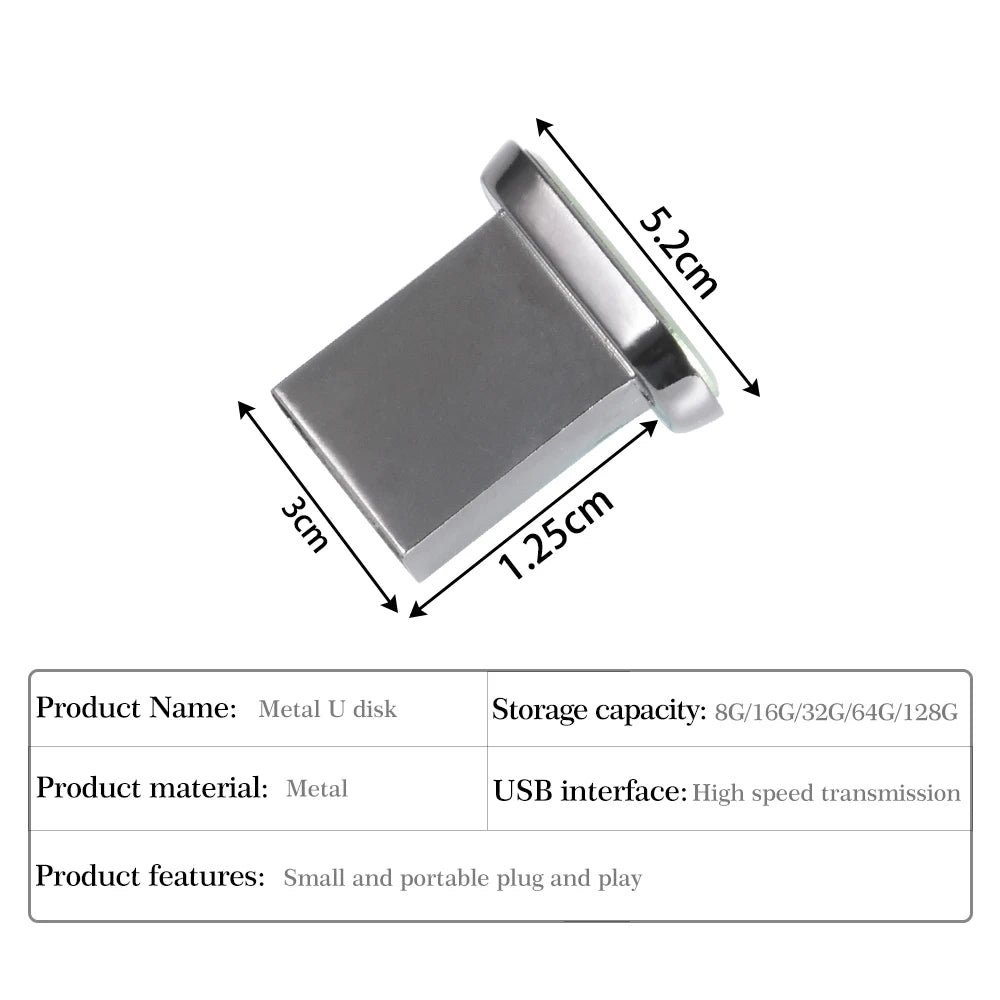 Clé USB 3.0 Super Mini - 4Go à 128Go Stockage Portable