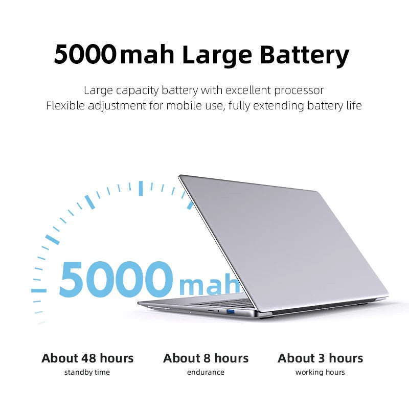 Laptop Ultra-Fin 14.1" Windows 11 Pro - Intel Atom A3950 12Go RAM 1To SSD Ecran Full HD