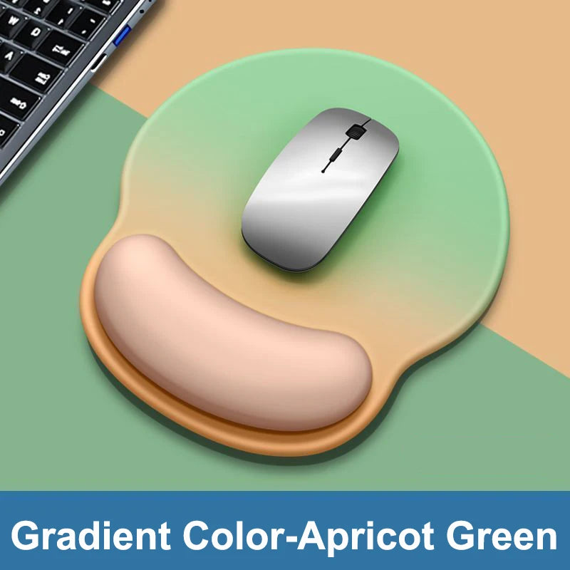 Tapis de Souris Ergonomique en Mousse à Mémoire de Forme — Repose-Poignet Confort
