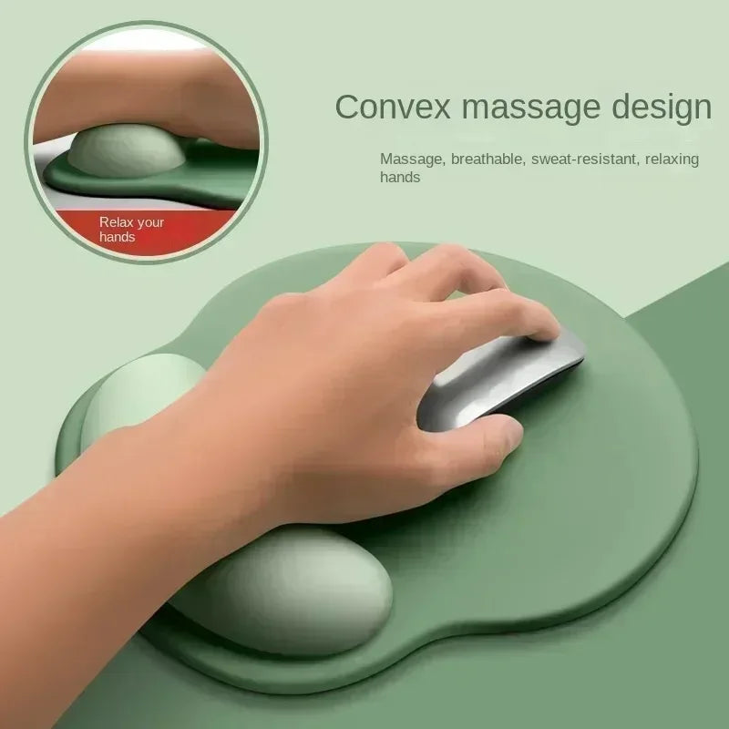 Tapis de Souris Ergonomique en Mousse à Mémoire de Forme — Repose-Poignet Confort