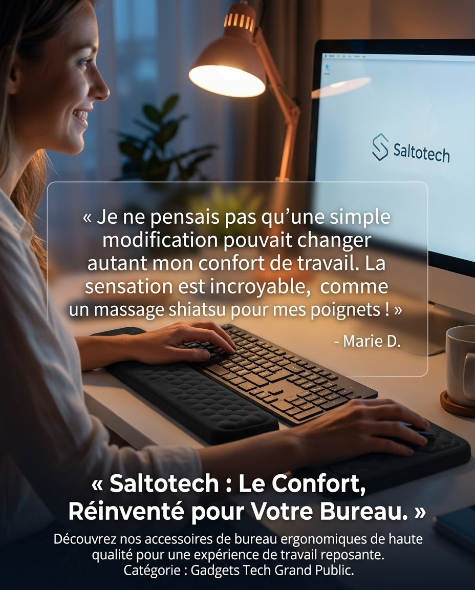 Tapis de Souris Ergonomique en Gel : Travaillez sans douleur